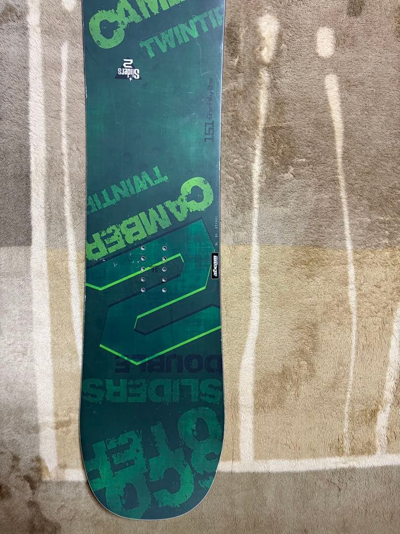 スクーター　スライダース2 スノーボード ダブルキャンバー　板　151