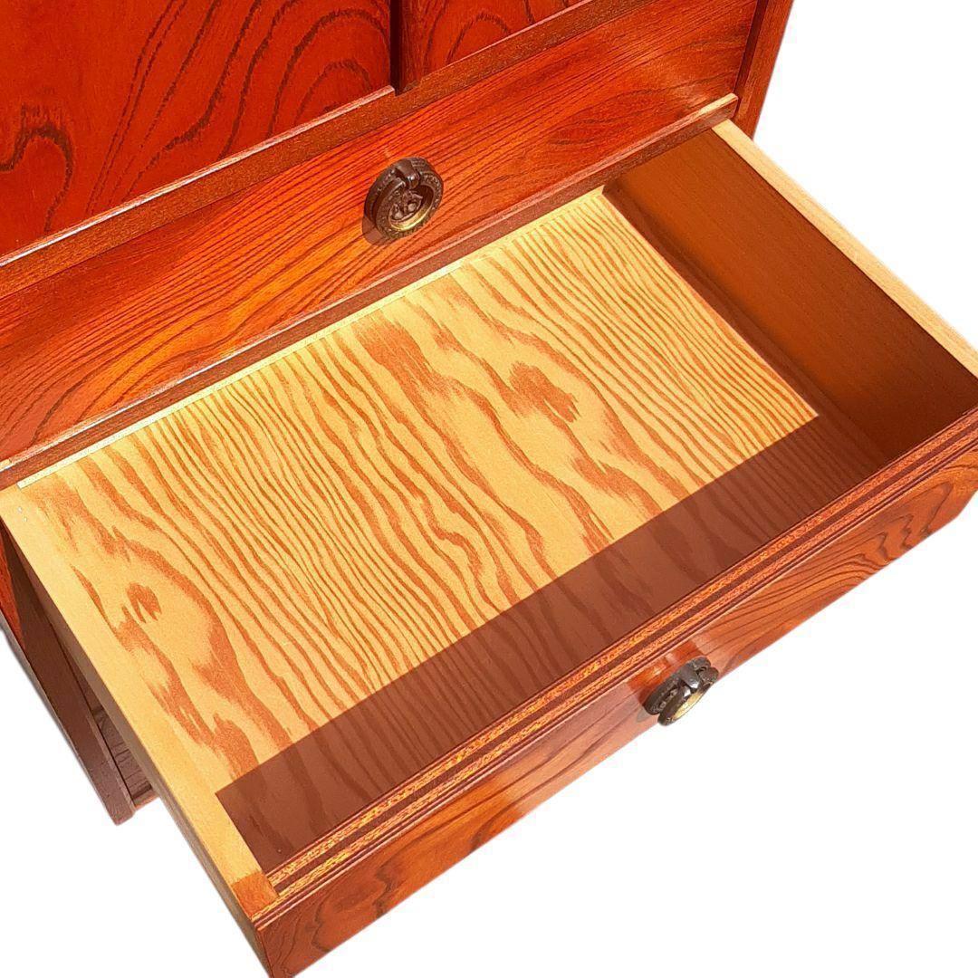 職人造り 欅(ケヤキ) 小箪笥 整理タンス 高気密仕様 幅44cm 民芸家具