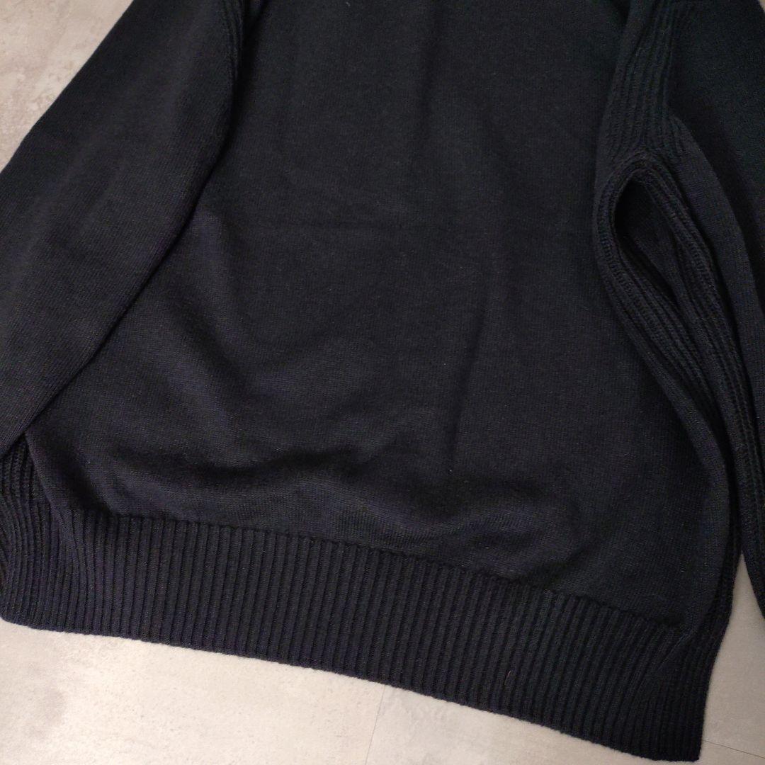 Drawer　FALL 9Gクルーネックニット ブラック　1