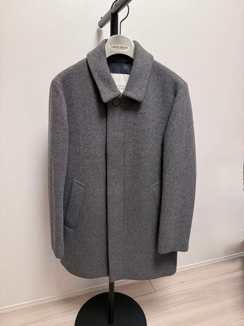 【美品/定価約10万】MACKINTOSH メルトンコート M グレー/通勤