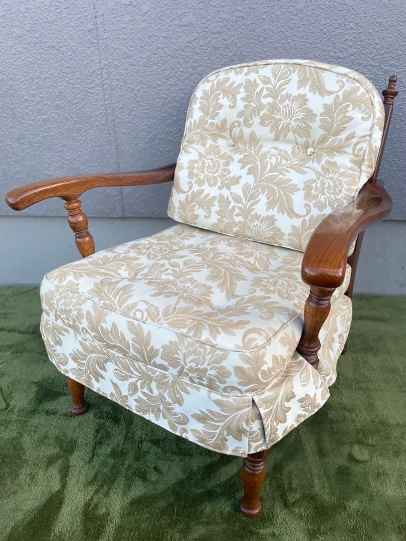 飛騨産業 キツツキ 穂高 オーク材 アーム 1Pソファ ラウンジチェア メロウ