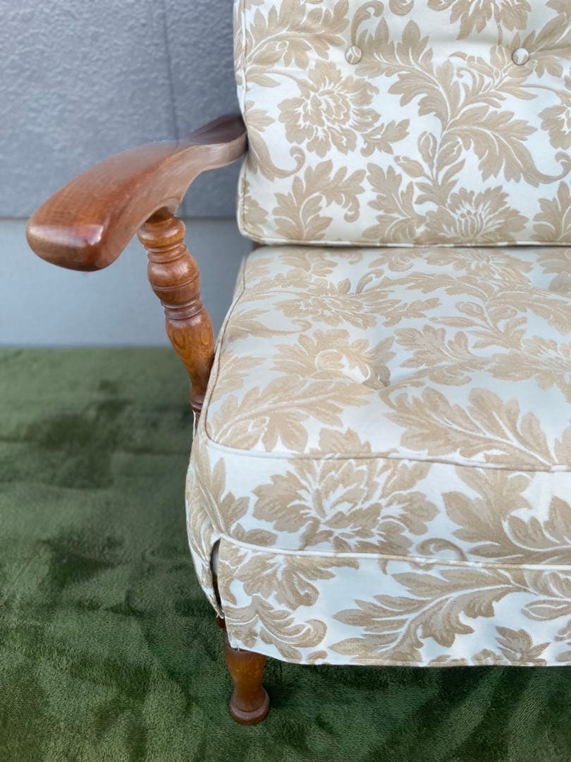 飛騨産業 キツツキ 穂高 オーク材 アーム 1Pソファ ラウンジチェア メロウ