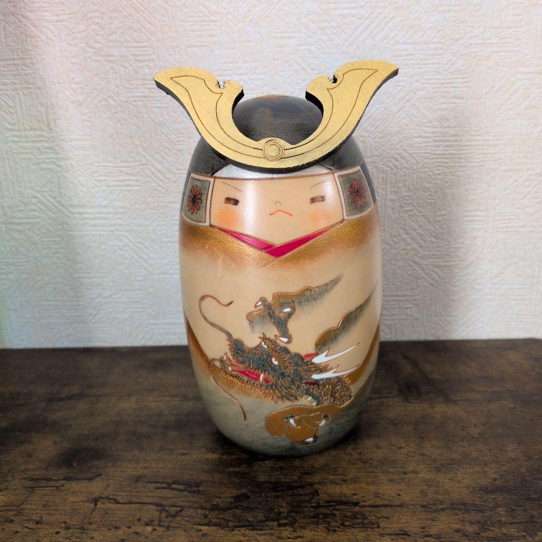 USED 五月人形こけし 龍神 卯三郎こけし【匿メル便】