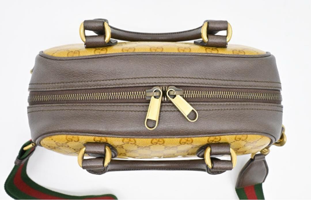 グッチ×アディダス　コラボ　ボストンバッグ　ＧＧクリスタル