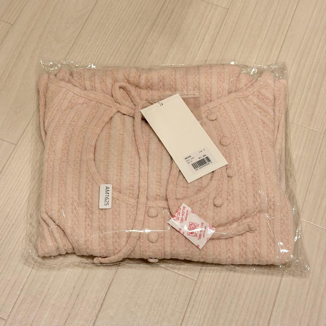 トップス andmary Nini ribbon tops pink