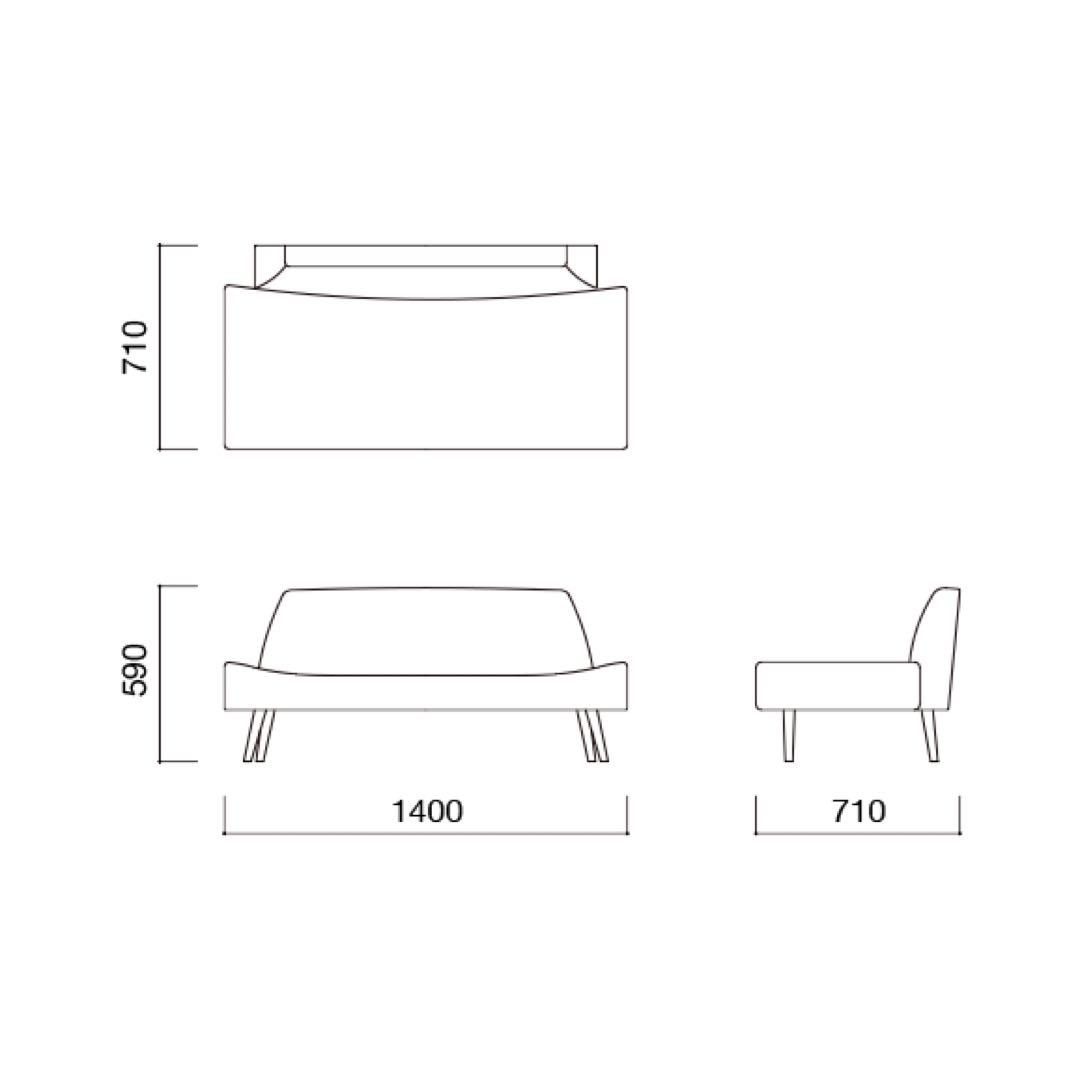 IDEE 2人掛け ソファー