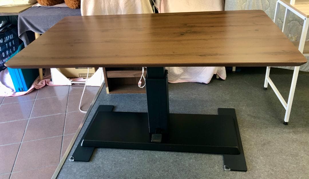 NITORI ニトリ昇降式ダイニングテーブル LC-00413 ミドルブラウン