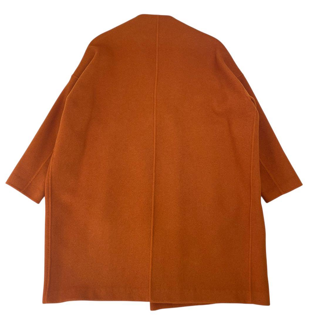 美品 エンフォルド ソフトリバーノーカラーボックスコート