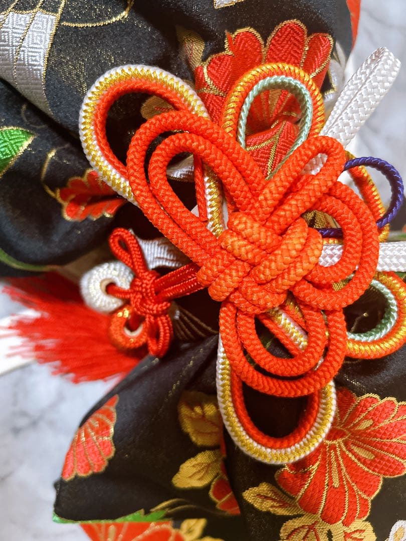 お買い得品♡七五三　7歳　女の子　フルセット　一式　朱色　黒