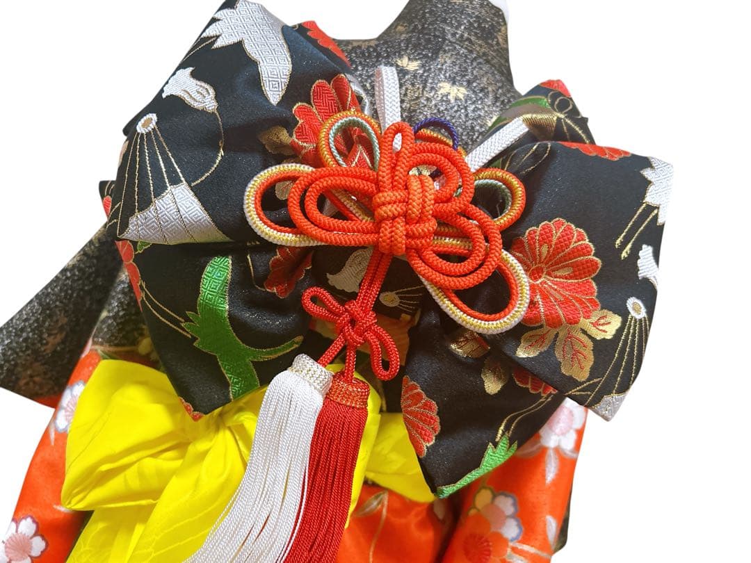 お買い得品♡七五三　7歳　女の子　フルセット　一式　朱色　黒