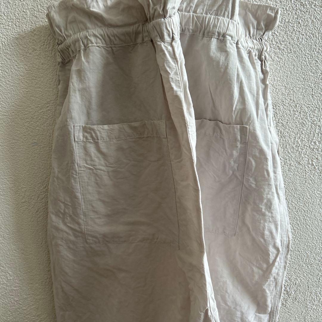 nest robe コットンリネンタイプライター2wayサロペット