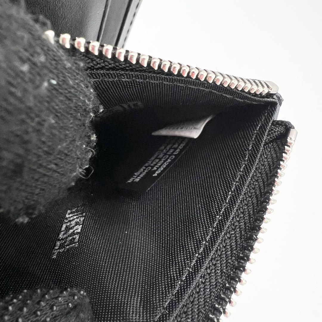 新品未使用✨DIESEL 二つ折り財布 オーバルDロゴ レザー 黒 25SS