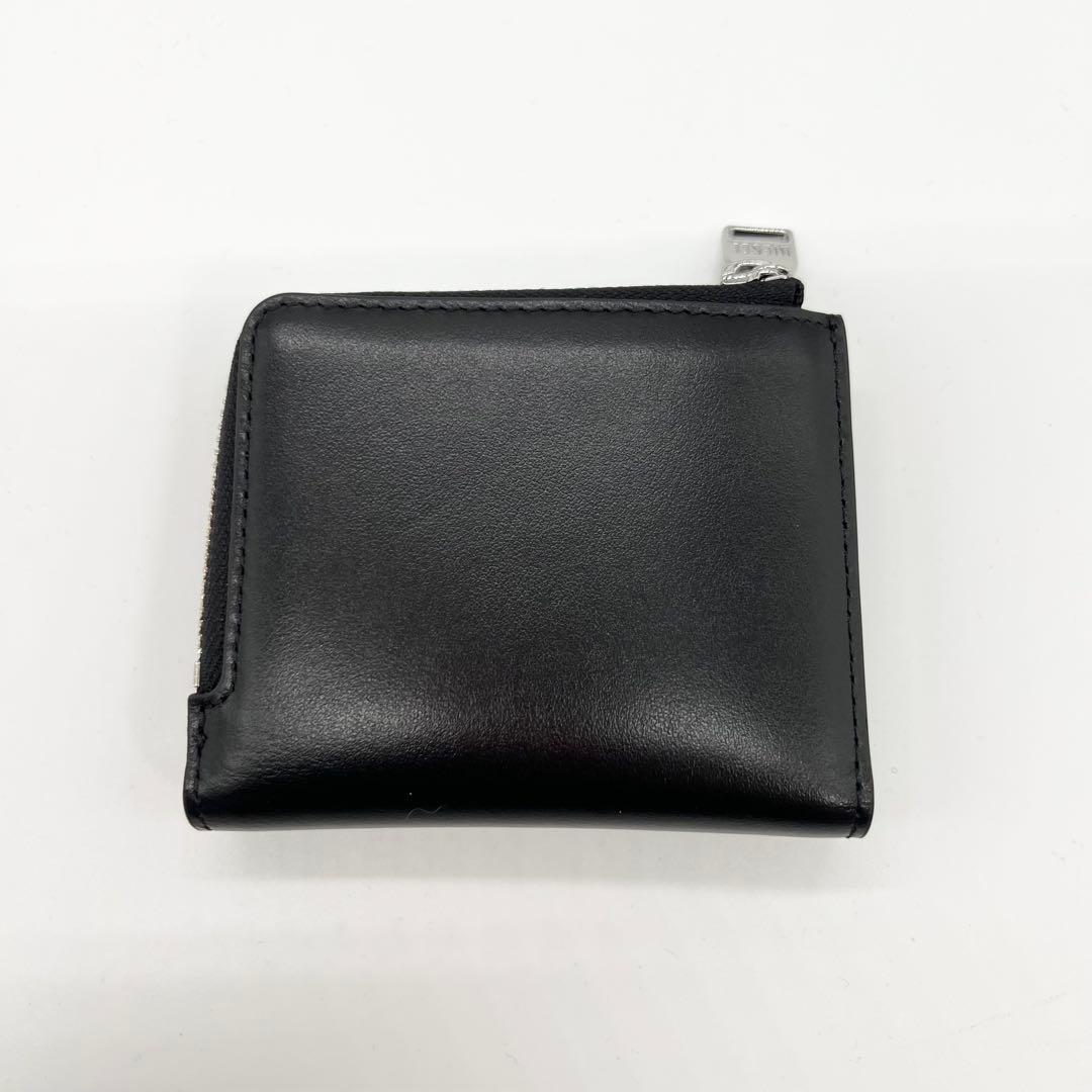 新品未使用✨DIESEL 二つ折り財布 オーバルDロゴ レザー 黒 25SS