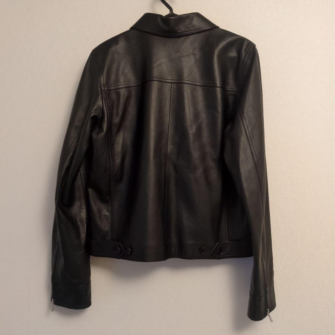 定価341,000円　新品　現行品　agnès b. レザーブルゾン　ブラック