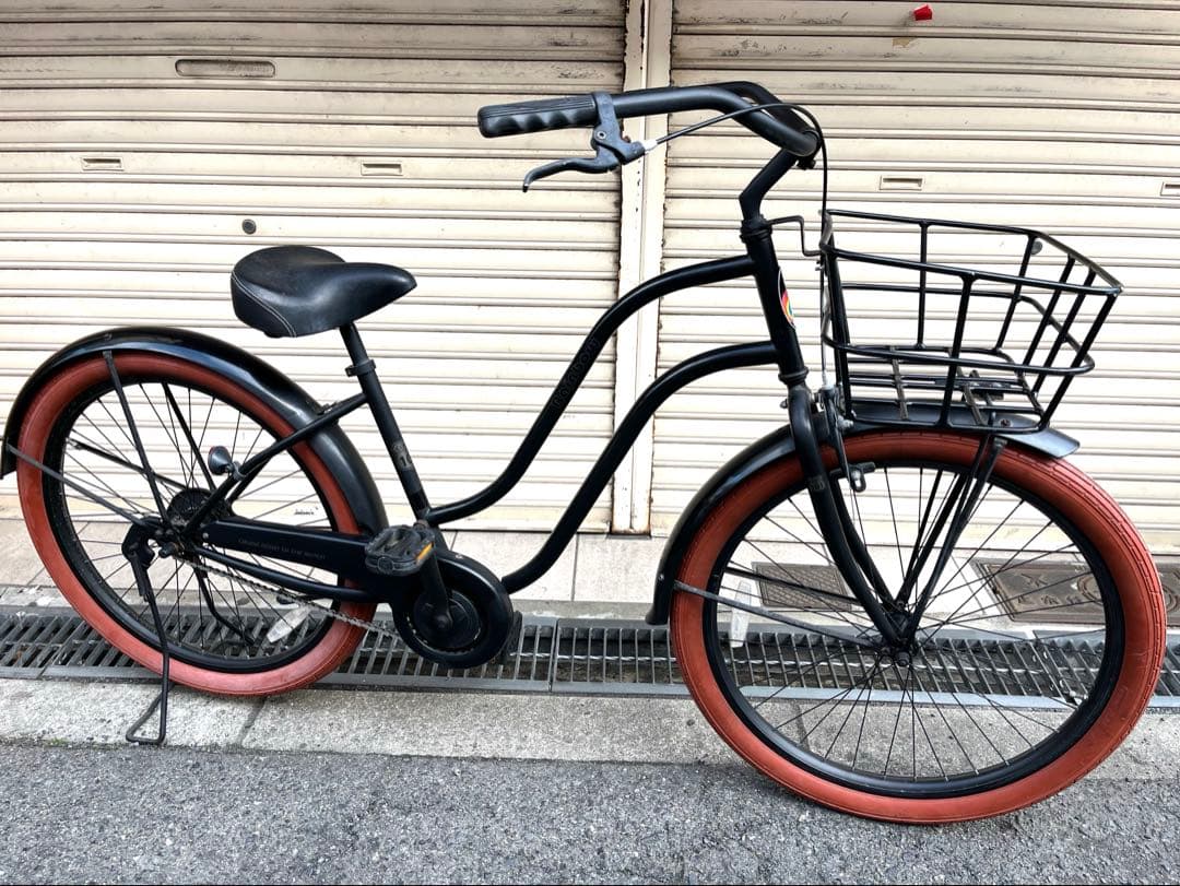 低走行！レインボー　乗り降りしやすいビーチクルーザー！