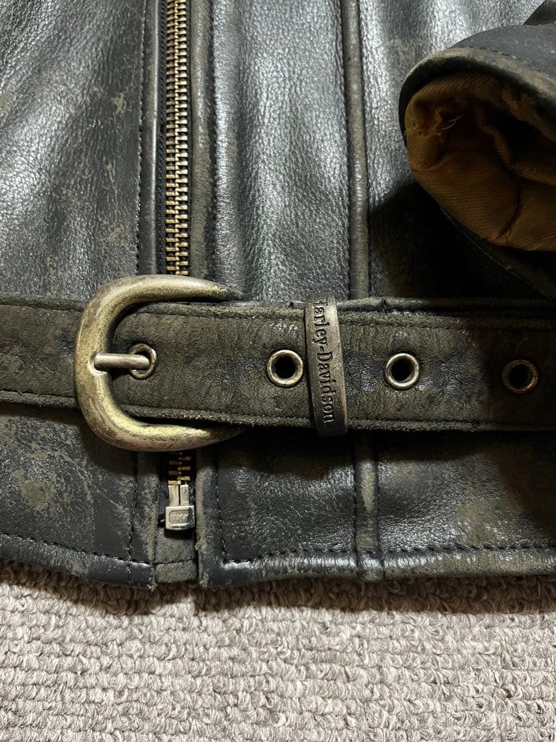 90s Harley-Davidson ダブルライダース 襤褸 スタッズ 希少