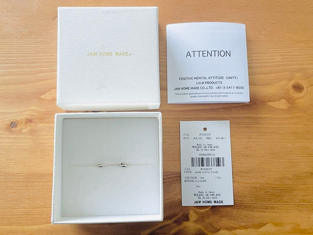 【新品未使用】 ジャムホームメイド 安全ピン ピアス JAM  MADE