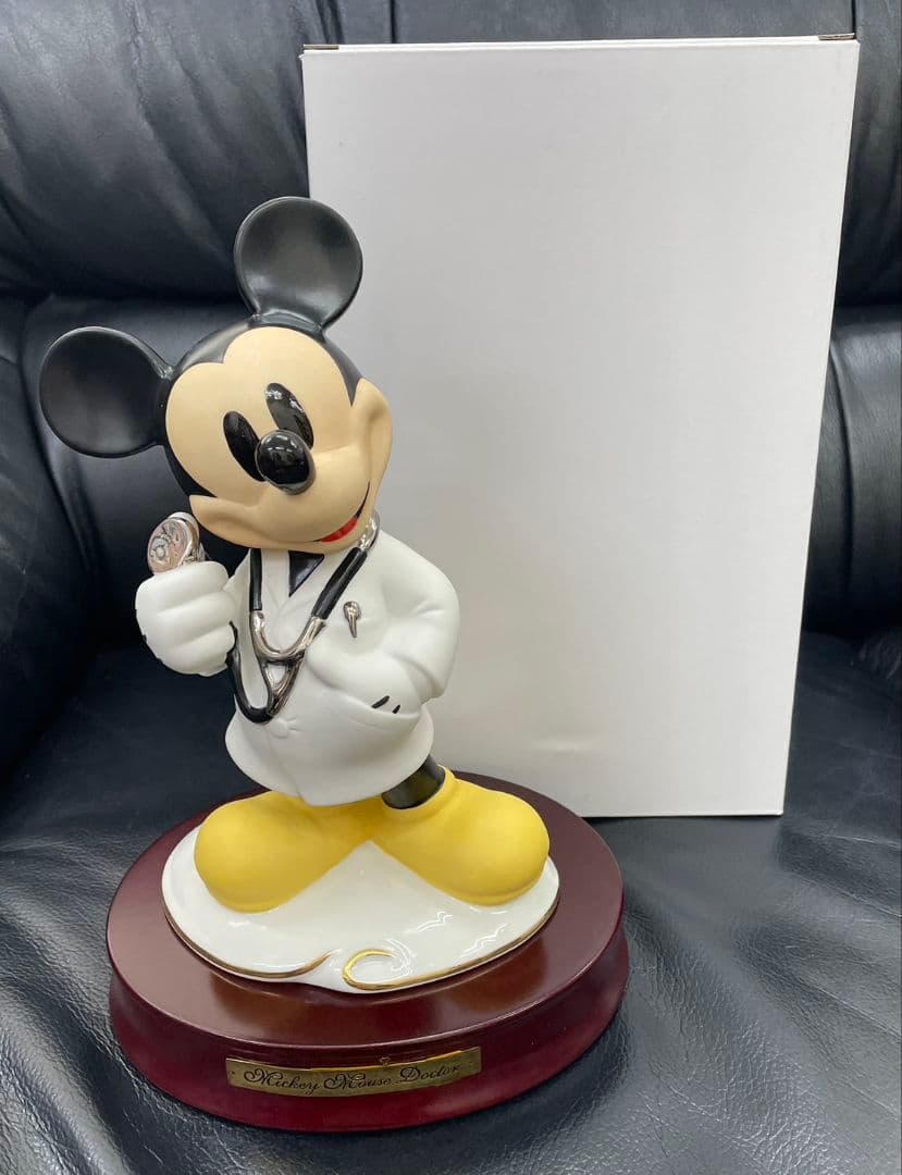未使用 ミッキーマウス ドクターフィギュア 加藤工芸 ディズニー 希少