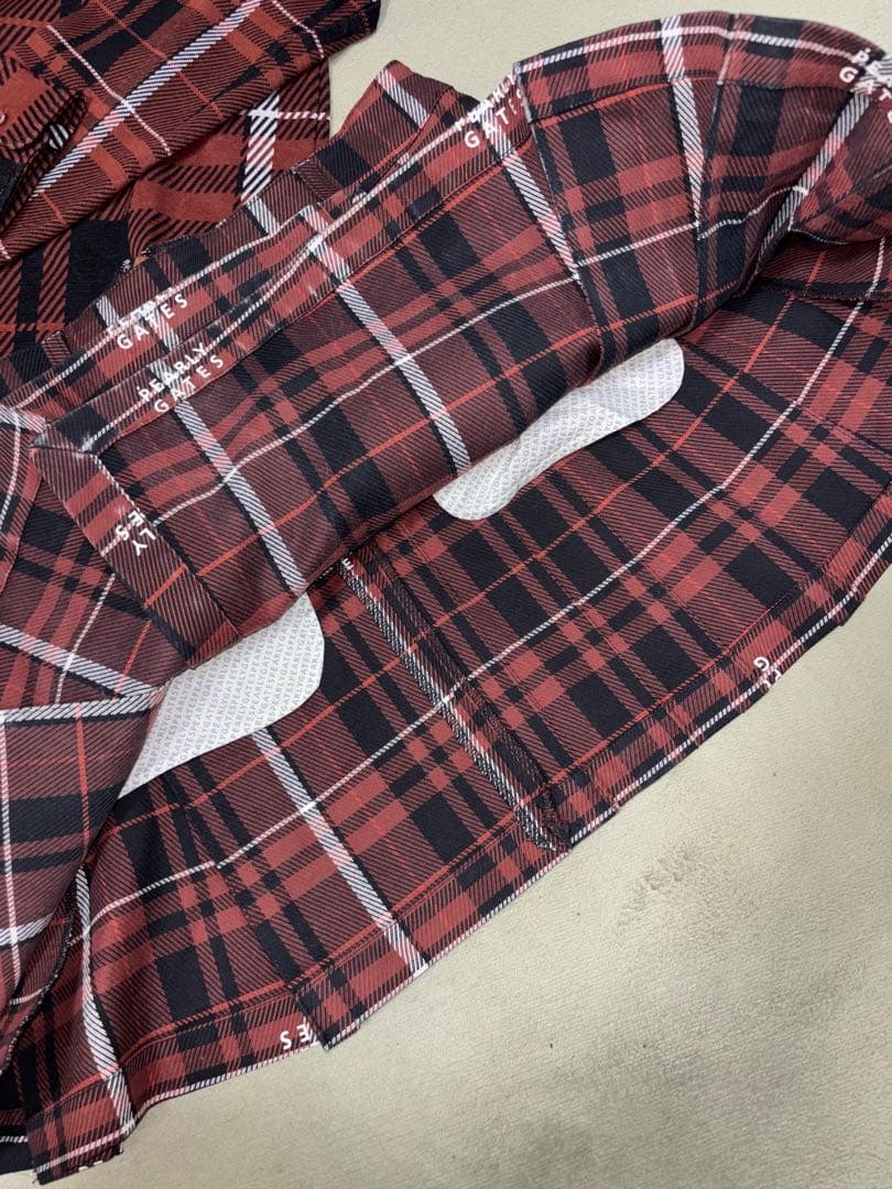 （新品と美品）パーリーゲイツ 、グレンチェック柄シリーズ、セットアップ、サイズ1