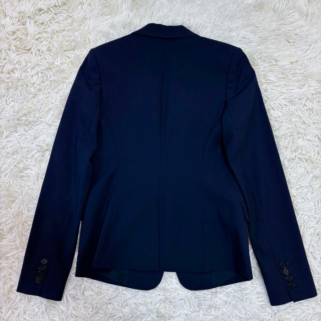 極美品 Theory セットアップ パンツスーツ MS相当 ネイビー １つボタン
