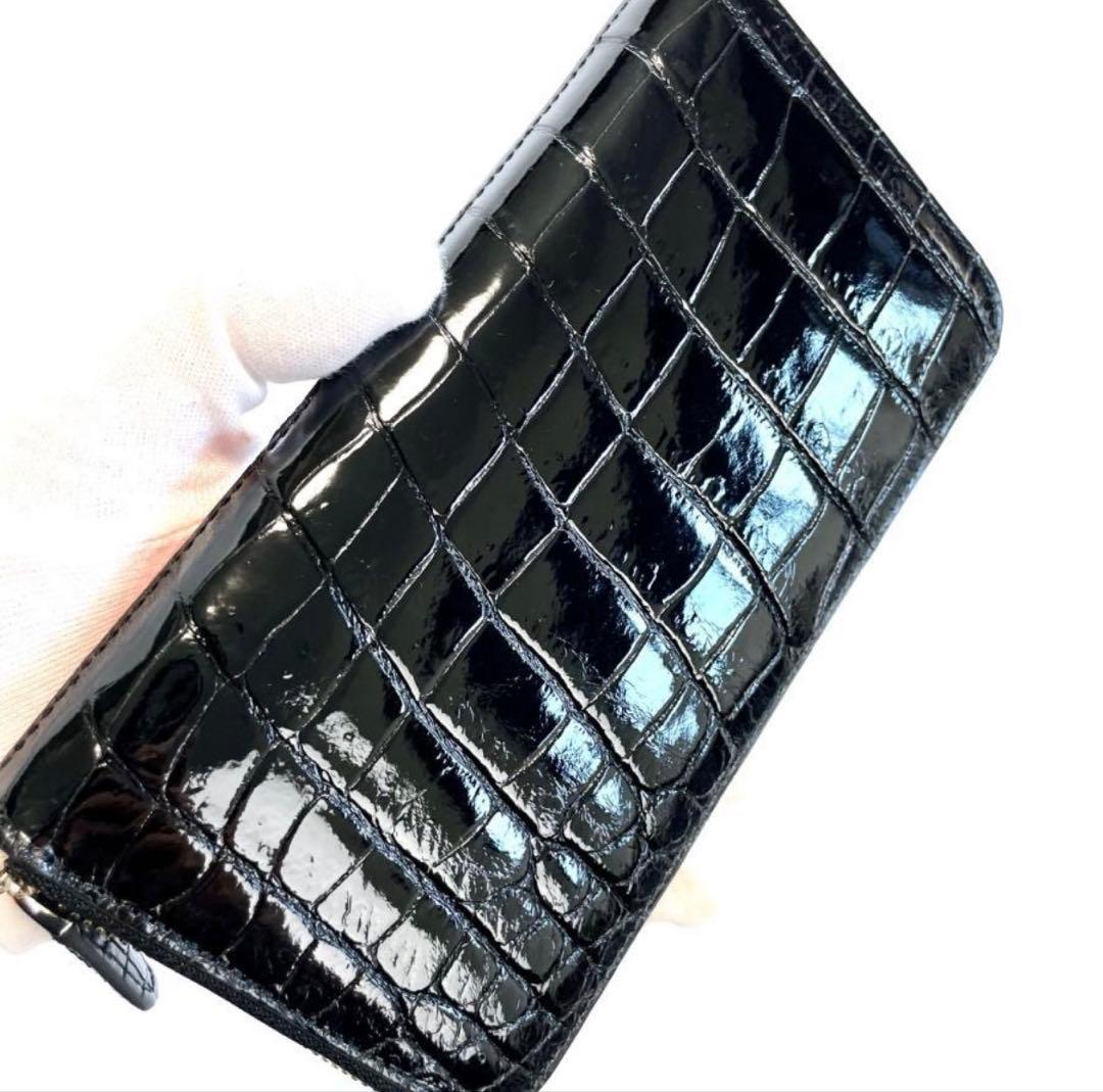 クロコダイル 長財布 547シャイニング メンズ ワニ革