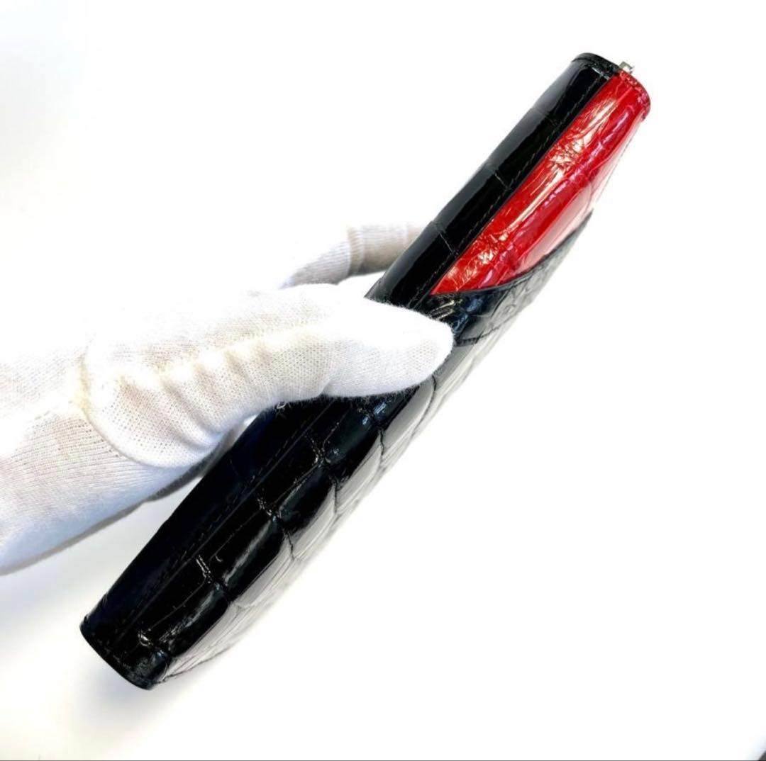 クロコダイル 長財布 547シャイニング メンズ ワニ革