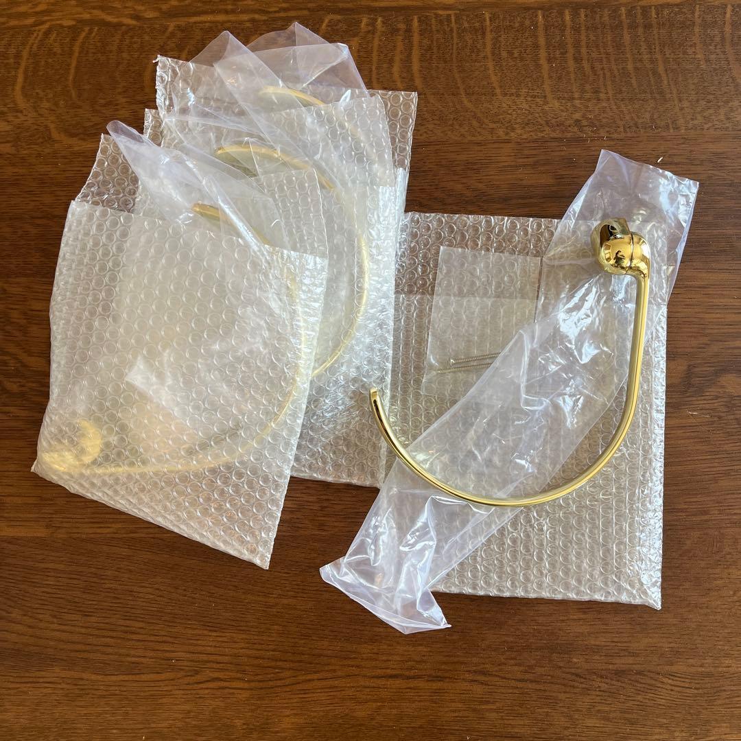 新品）ゴールドカーテンアームホルダー四個セット