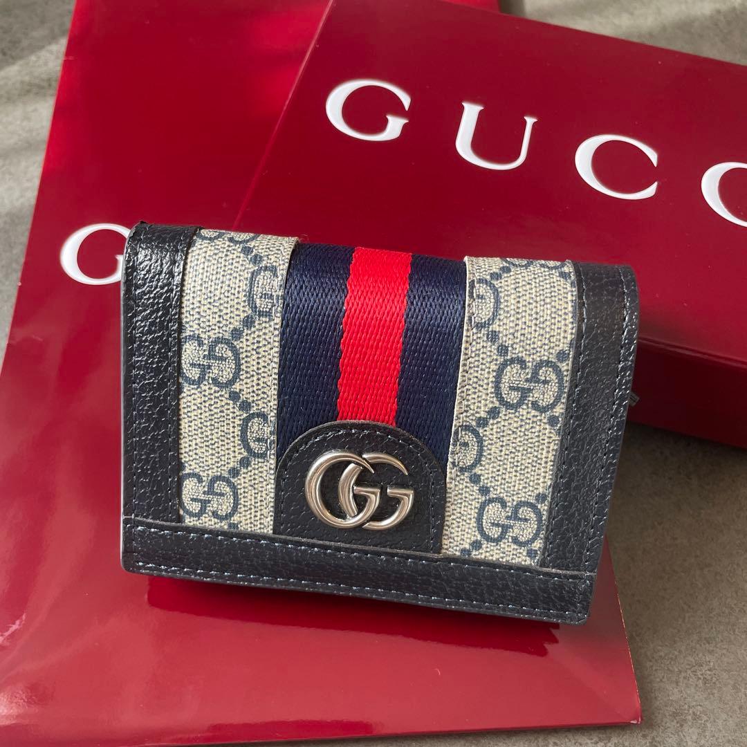 GUCCI GGパターン 二つ折り財布