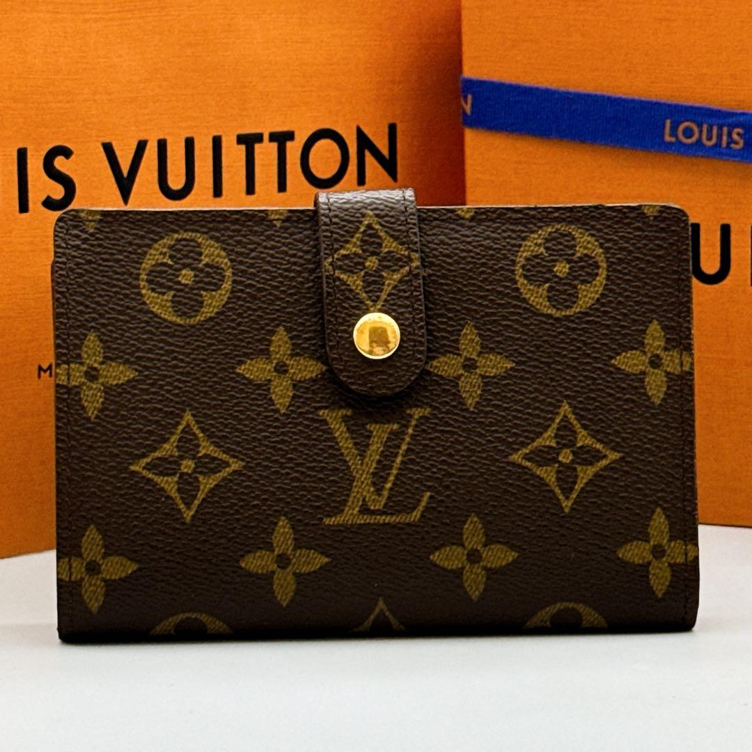 未使用❤️ルイヴィトン✨モノグラム✨ヴィエノワ✨がま口　二つ折り　財布　56