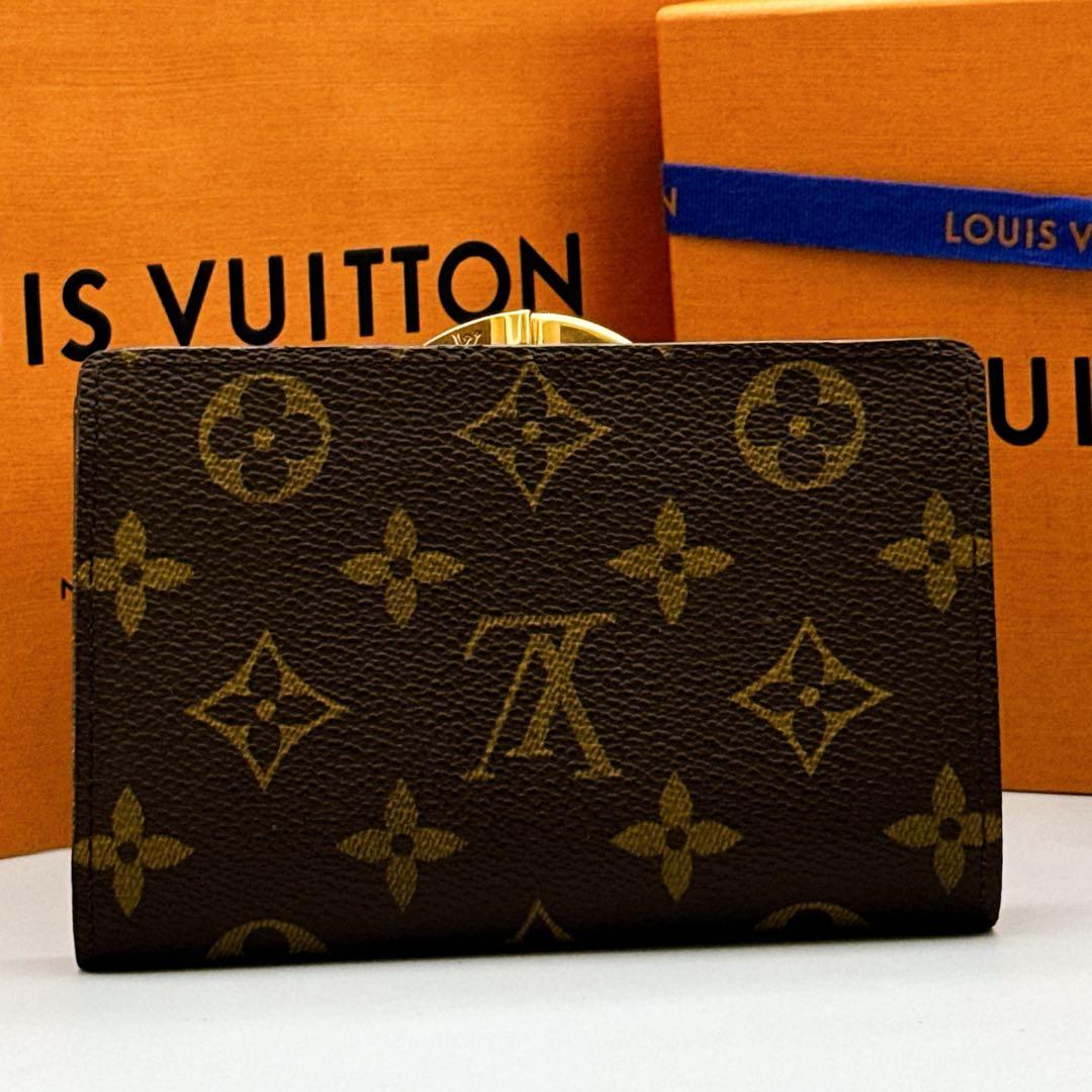 未使用❤️ルイヴィトン✨モノグラム✨ヴィエノワ✨がま口　二つ折り　財布　56