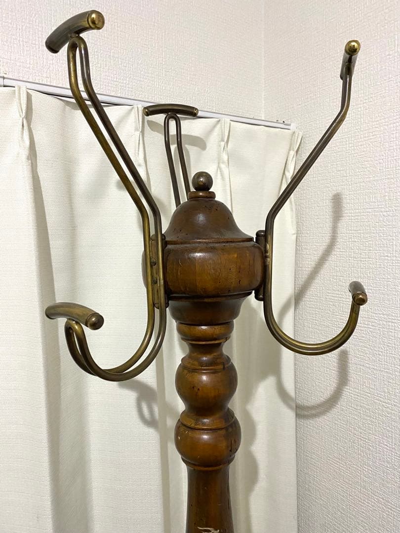 コートハンガー 木製 古木 ポールスタンド アンティーク ヴィンテージ