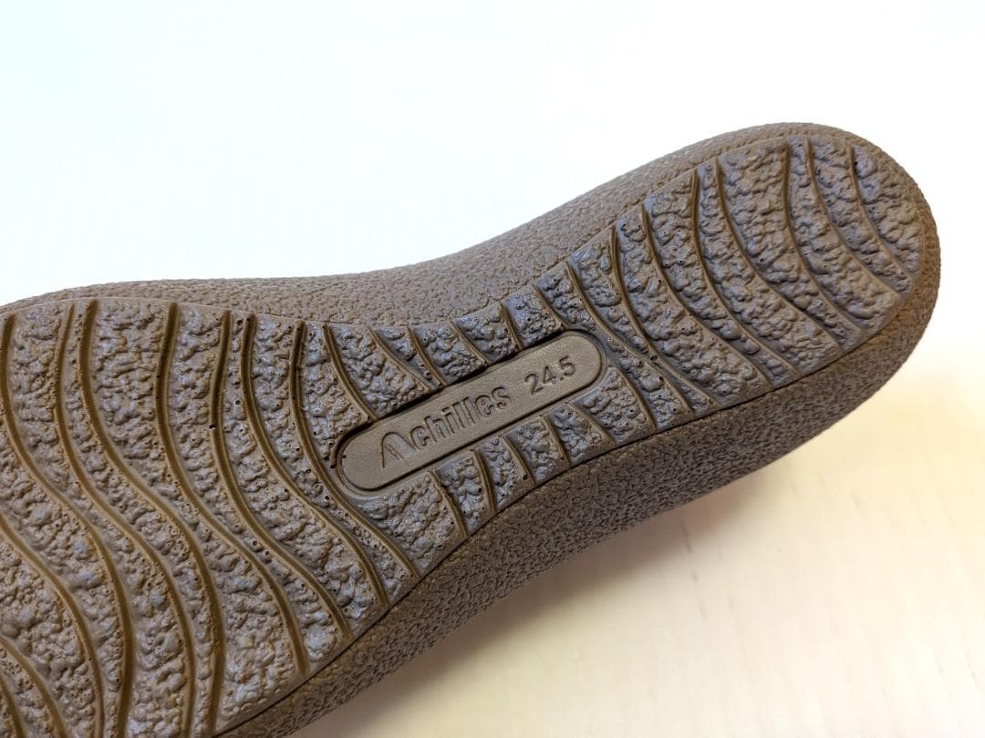 美品 アキレスソルボ コンフォート スニーカー レザースリッポン 24.5