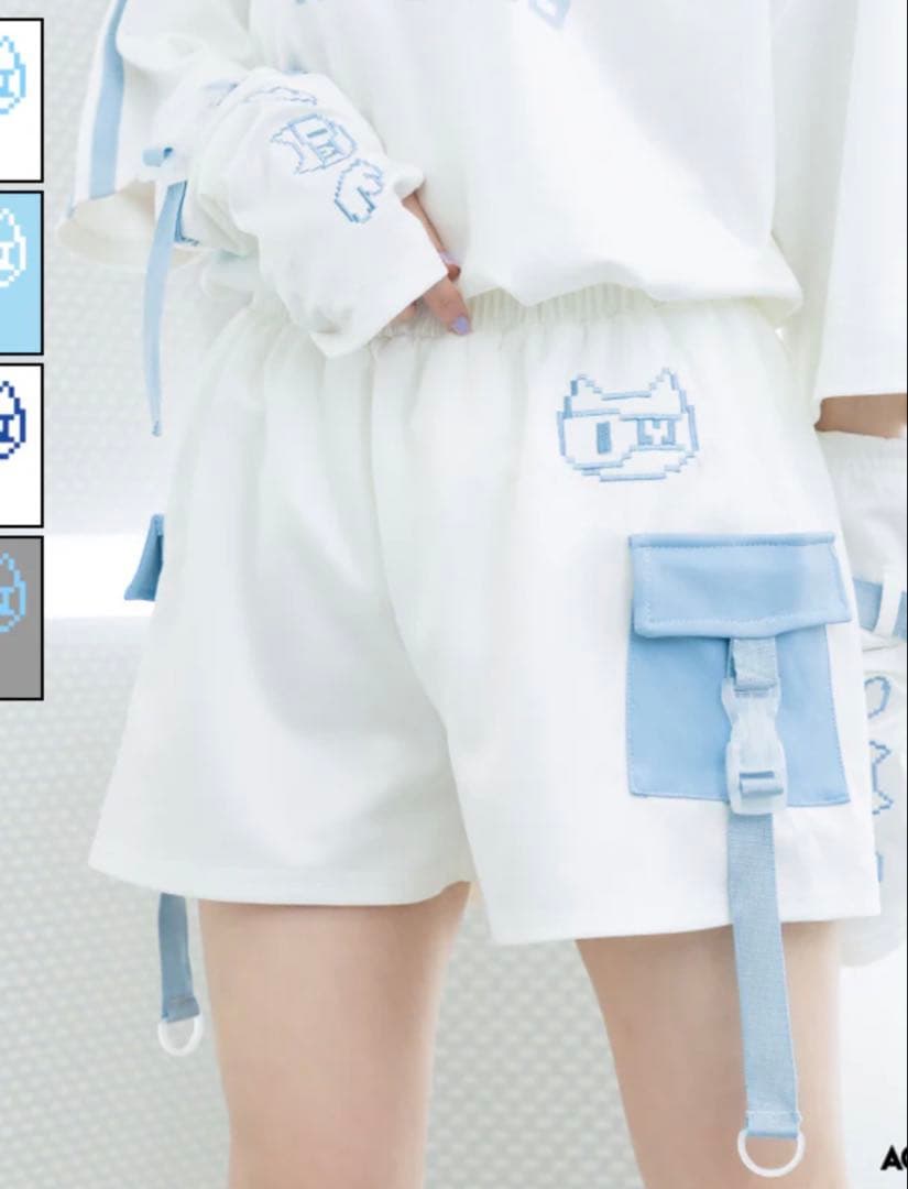 ACDC RAGドットネコジャージ　ジャケット　ショートパンツ　レッグウォーマー