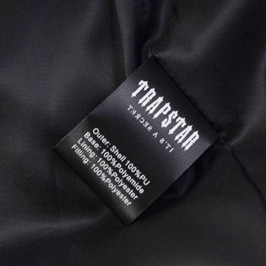 TRAPSTAR 光沢ブラック ダウンジャケット トラップスター