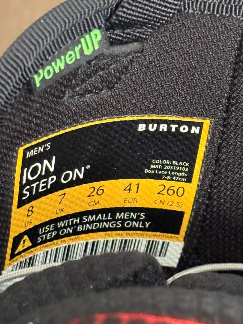 BURTON STEP ON ジェネシス + ION ブーツ セット 26.0