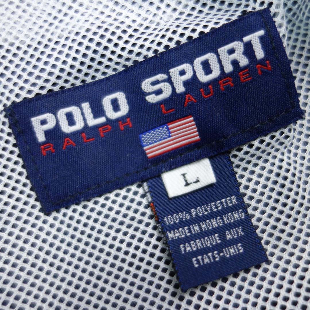 ペ*ゼ様 7898 90s ポロスポーツ ナイロン ジャージ セットアップ メン