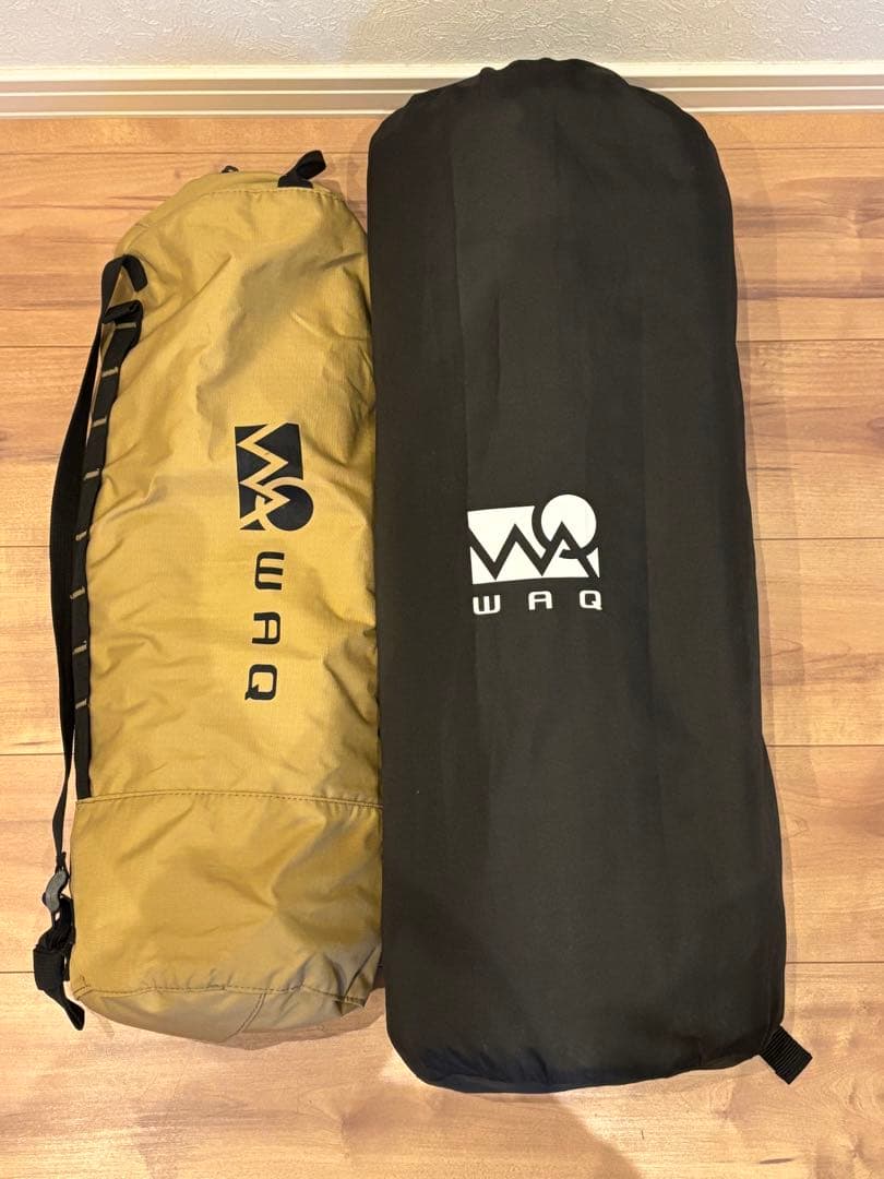 WAQ 2WAY フォールディングコット&インフレータブルマット8cm セット