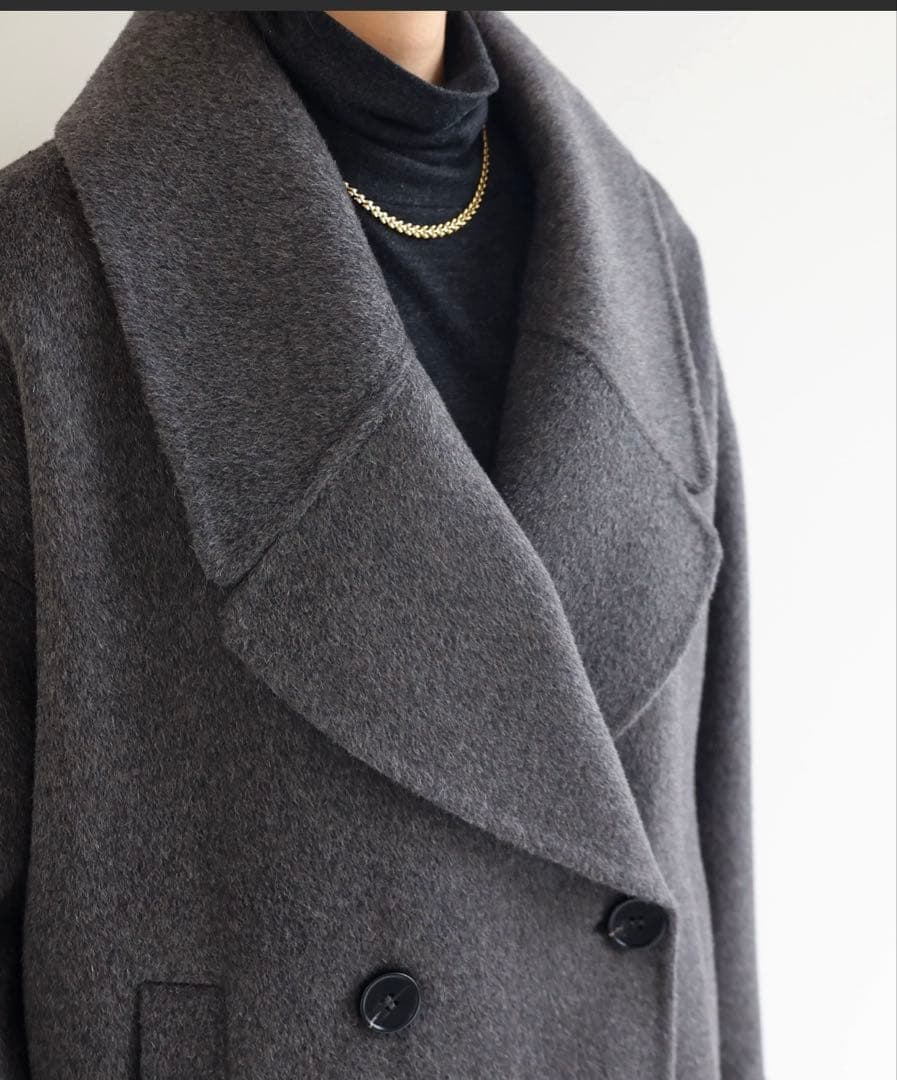 evernavy エバーネイビー ウールリバーPコート