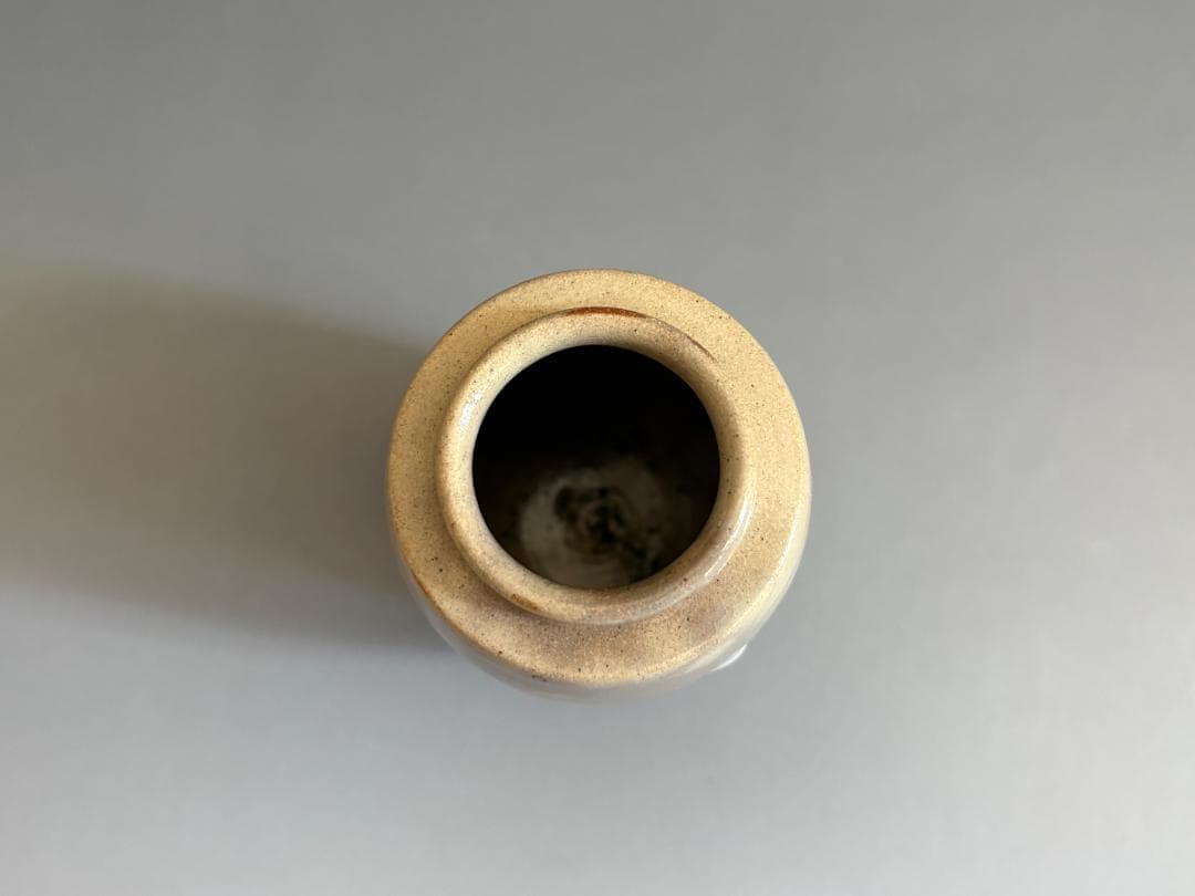 松林豊斎　朝日焼　鹿背肩衝茶入　眼鏡仕服　茶道具