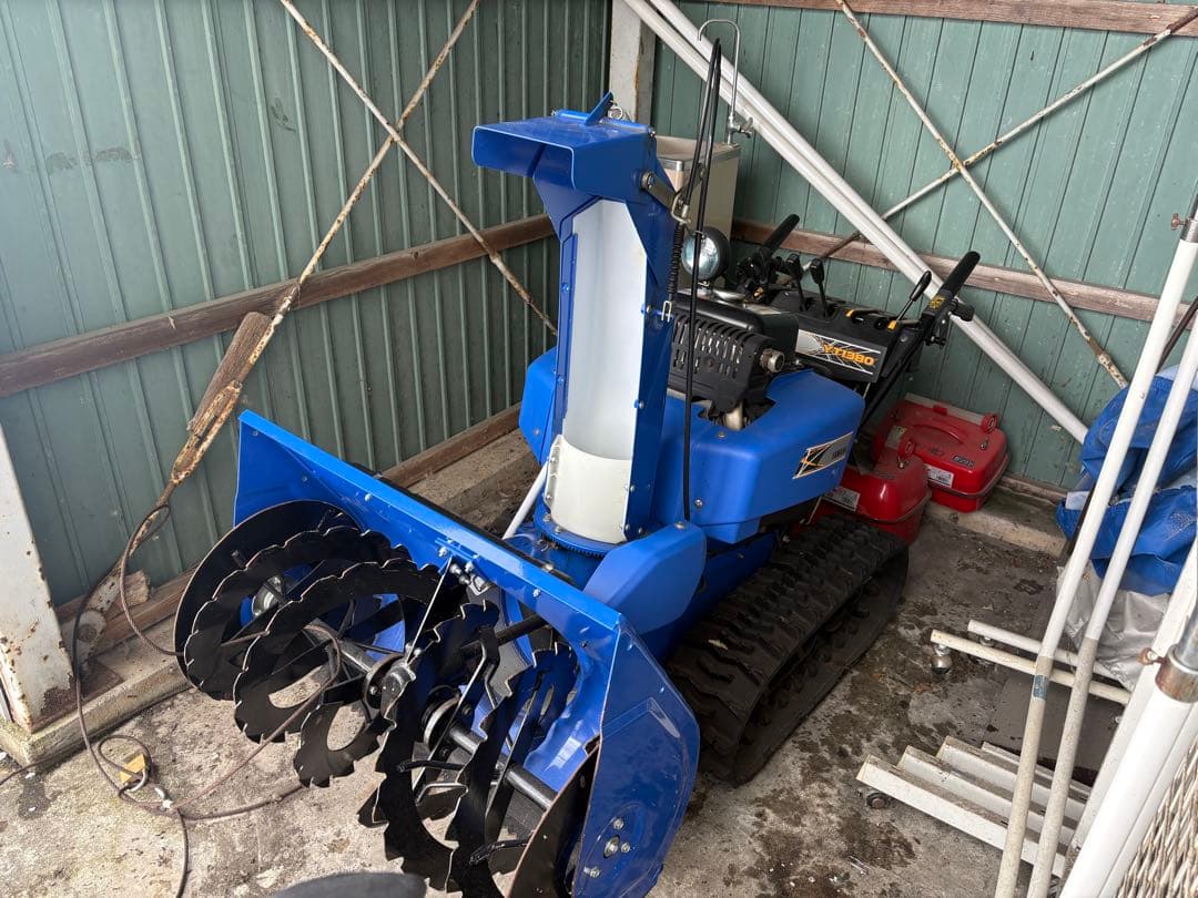 山形県天童市 引き取り限定 ヤマハ YAMAHA YT1380 除雪機 カバー付