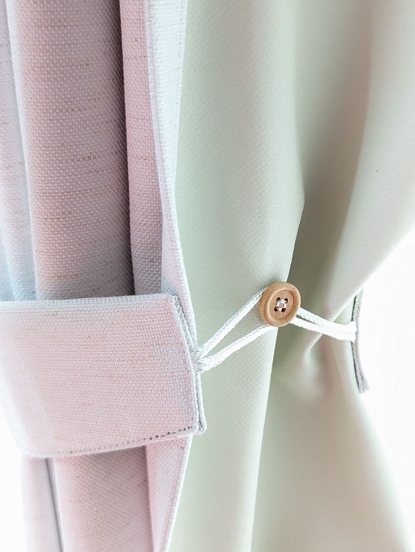 極美品！ ニトリ お好みサイズカーテン レーベル アイボリー