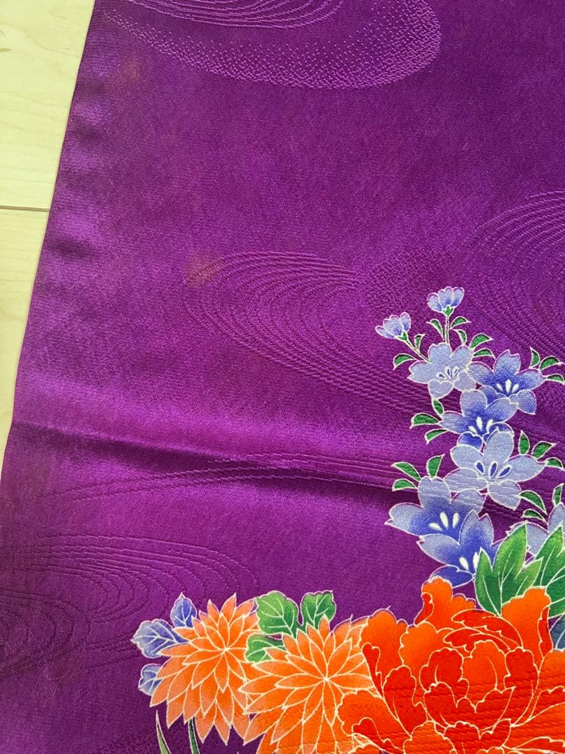 【週末セール！！】アンティーク着物　七五三　7歳　フルセット　紫