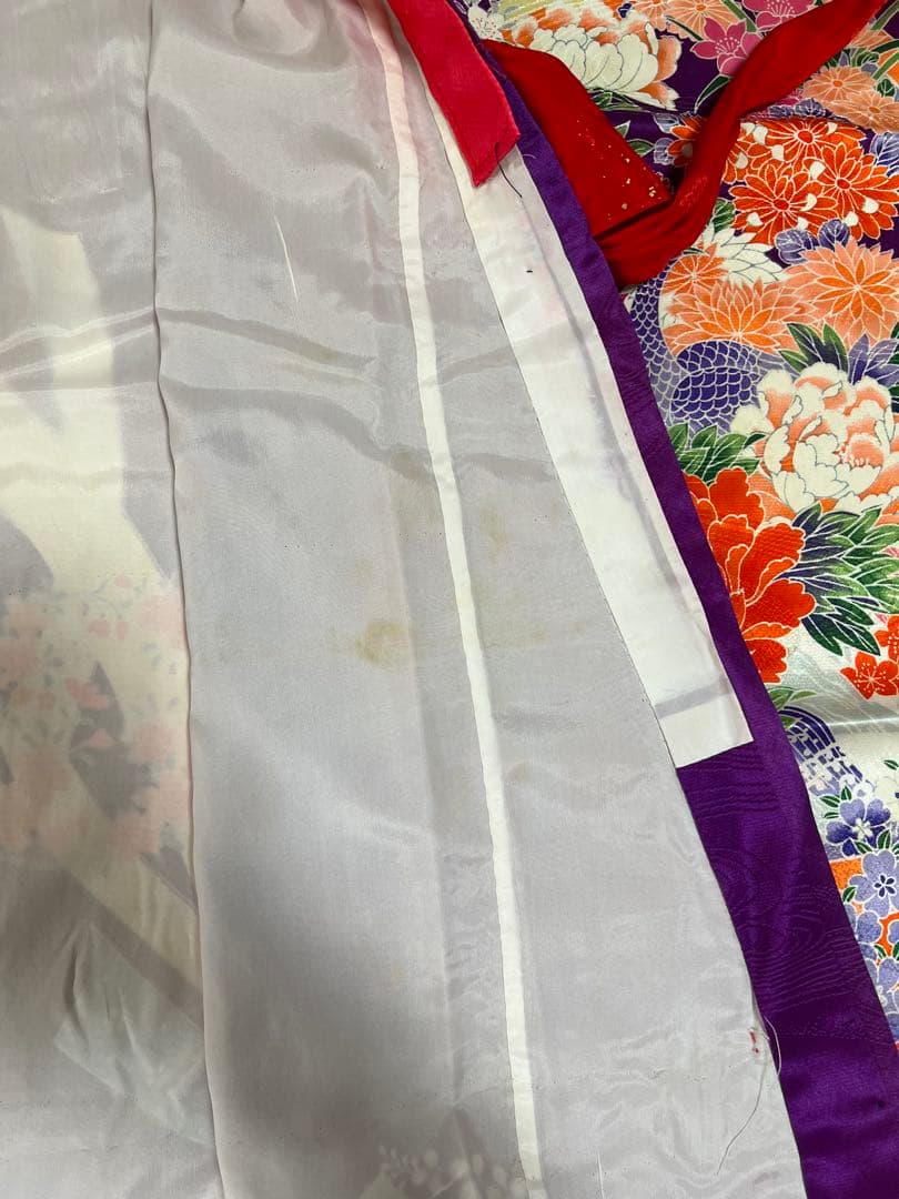 【週末セール！！】アンティーク着物　七五三　7歳　フルセット　紫