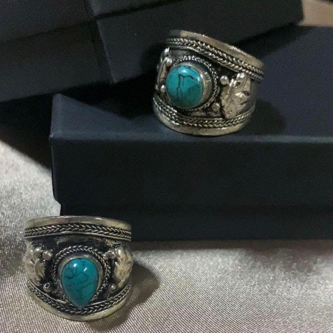 a 【日本未入荷】 メンズ バングル ターコイズ インディアンジュエリー tqb