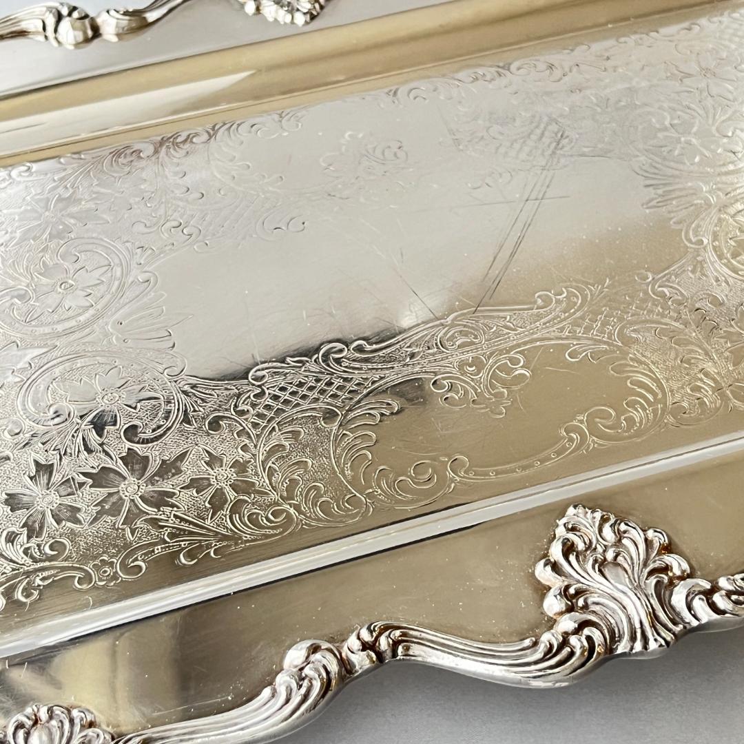 【ギャラリートレー】 ロングタイプ 56cm ハンドル/飾りフット 大型