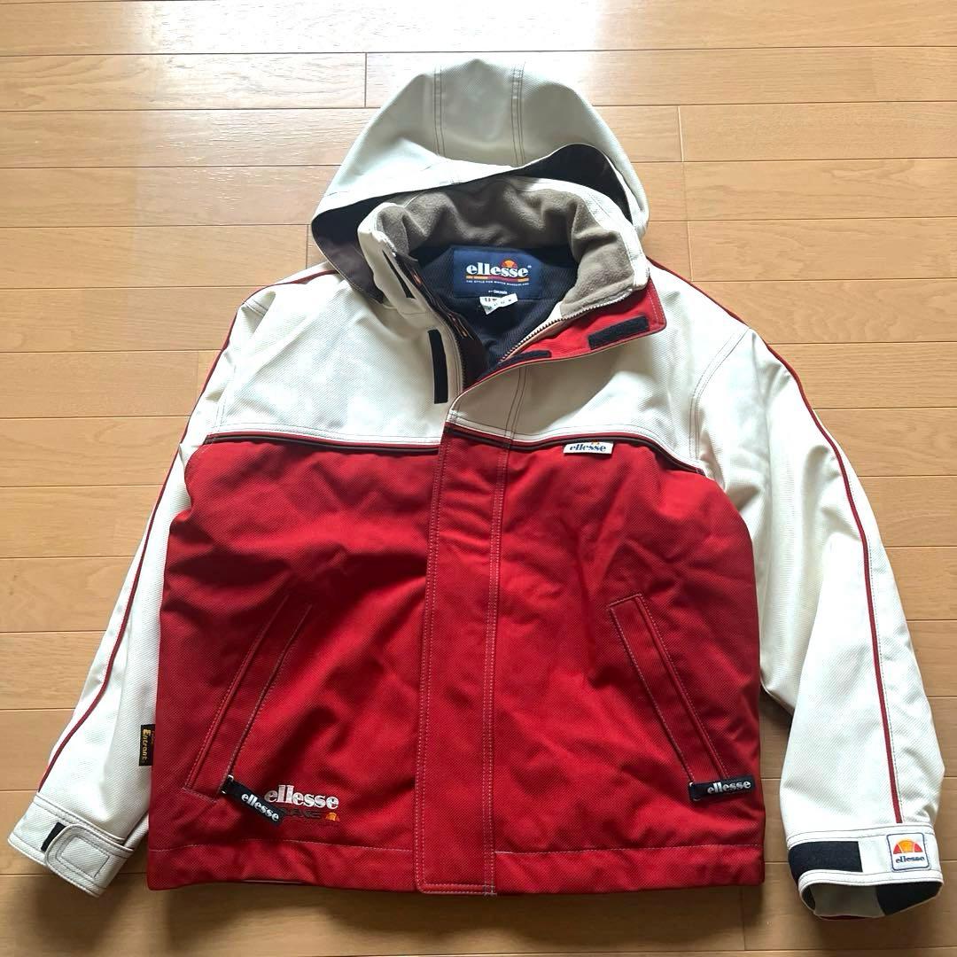 ellesse スキーウェア スノボ　白　赤　ゴールドウィン