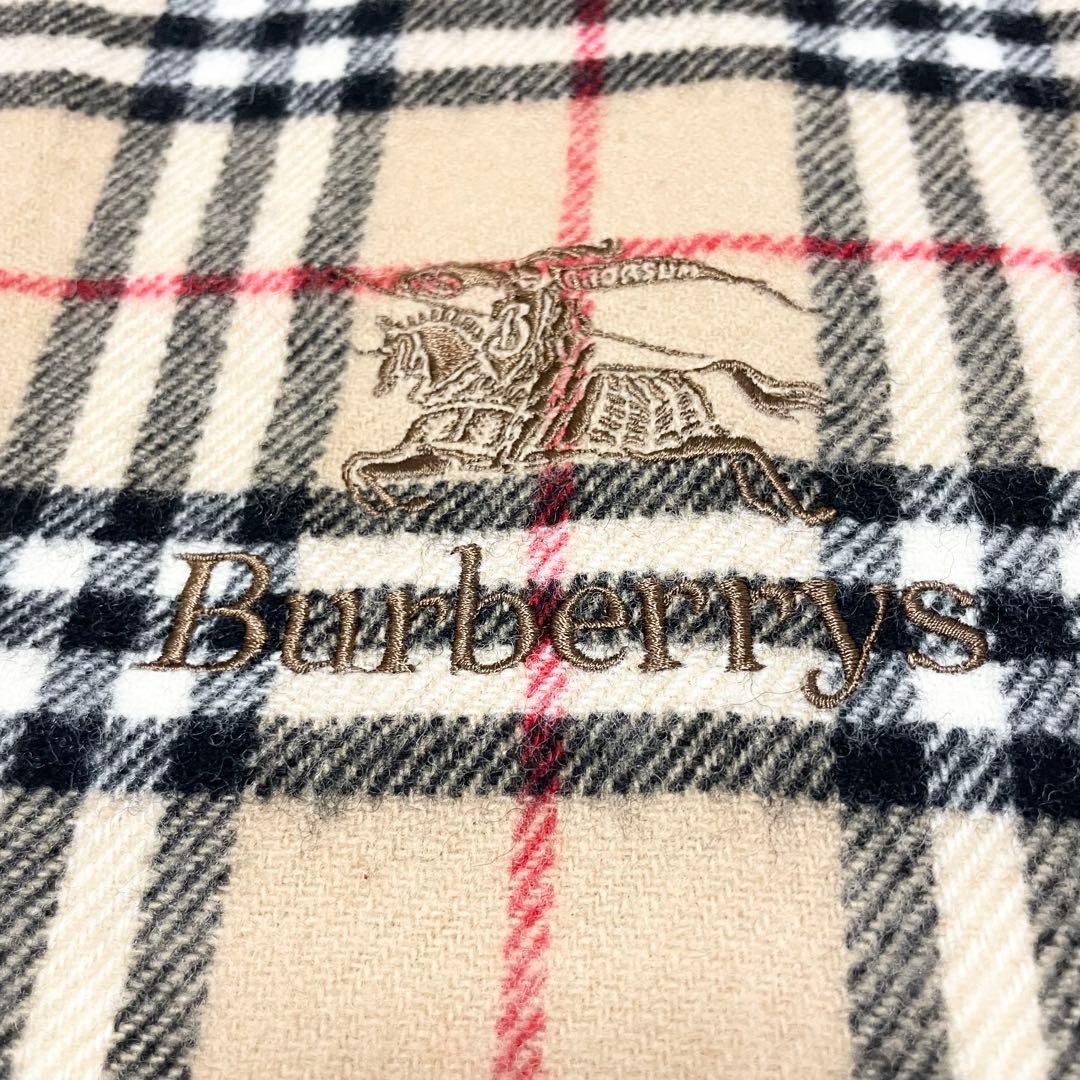 【れん】Burberrys バーバリー マフラー ノバチェック ウール