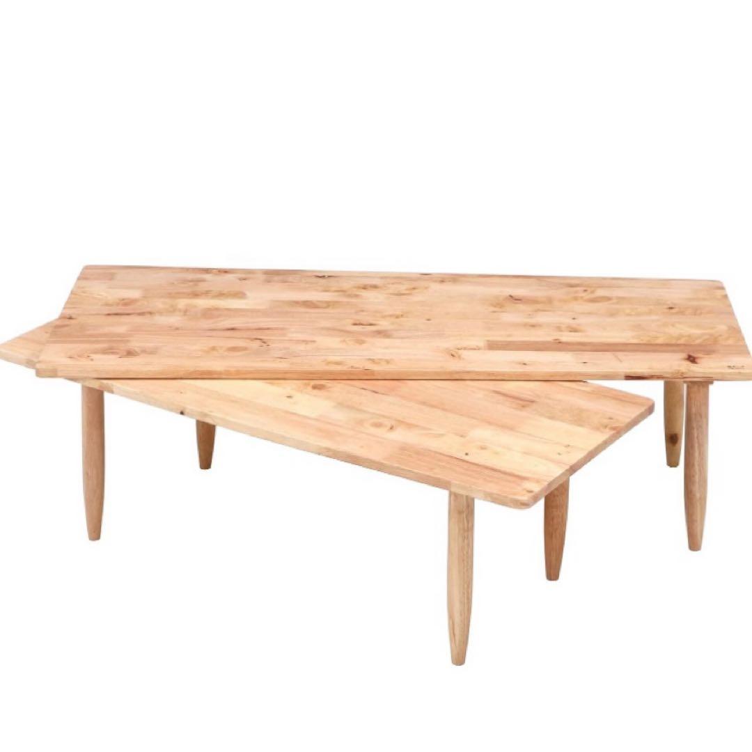 【美品】 ナチュラルシグネチャー　センターテーブル　ローテーブル　天然木　北欧風