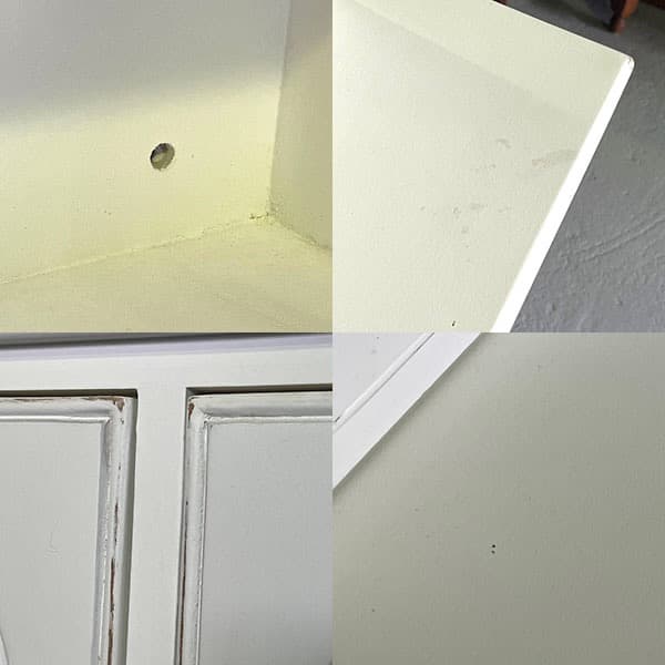 フランス製　アンティーク調カップボード　食器棚　キャビネット　飾り棚　シャビィ