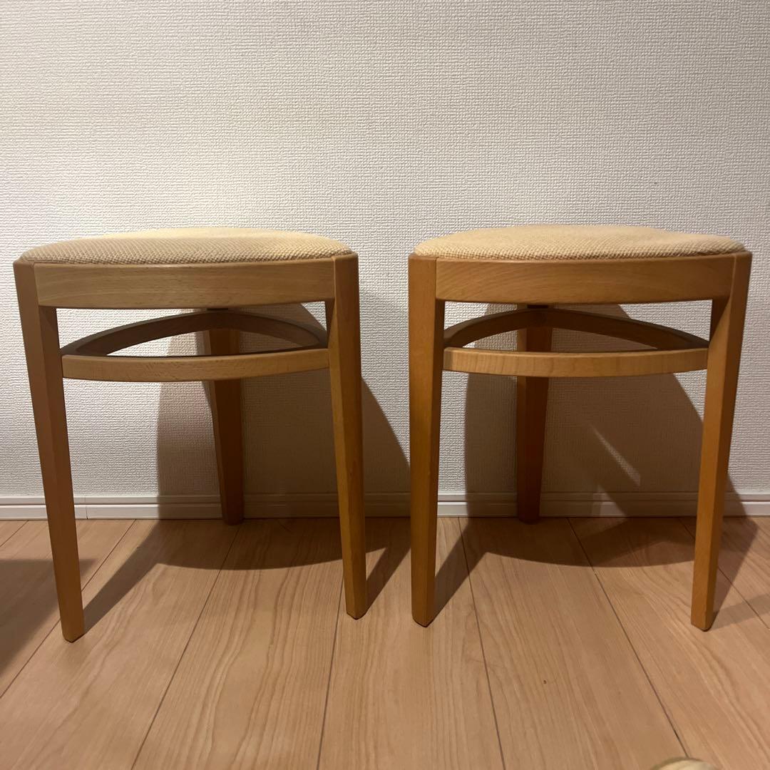 北欧　ビンテージ　デザイン　ゴマスツール　2脚セット